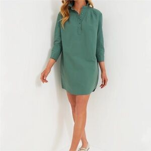 Tuckernuck Pomander Place Polly Dress in Green Size Large Mini Length